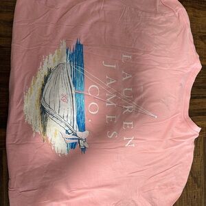 Lauren James Pink Graphic Tee